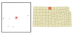 Smith County Kansas Incorporated and Unincorporated areas Smith Center Highlighted